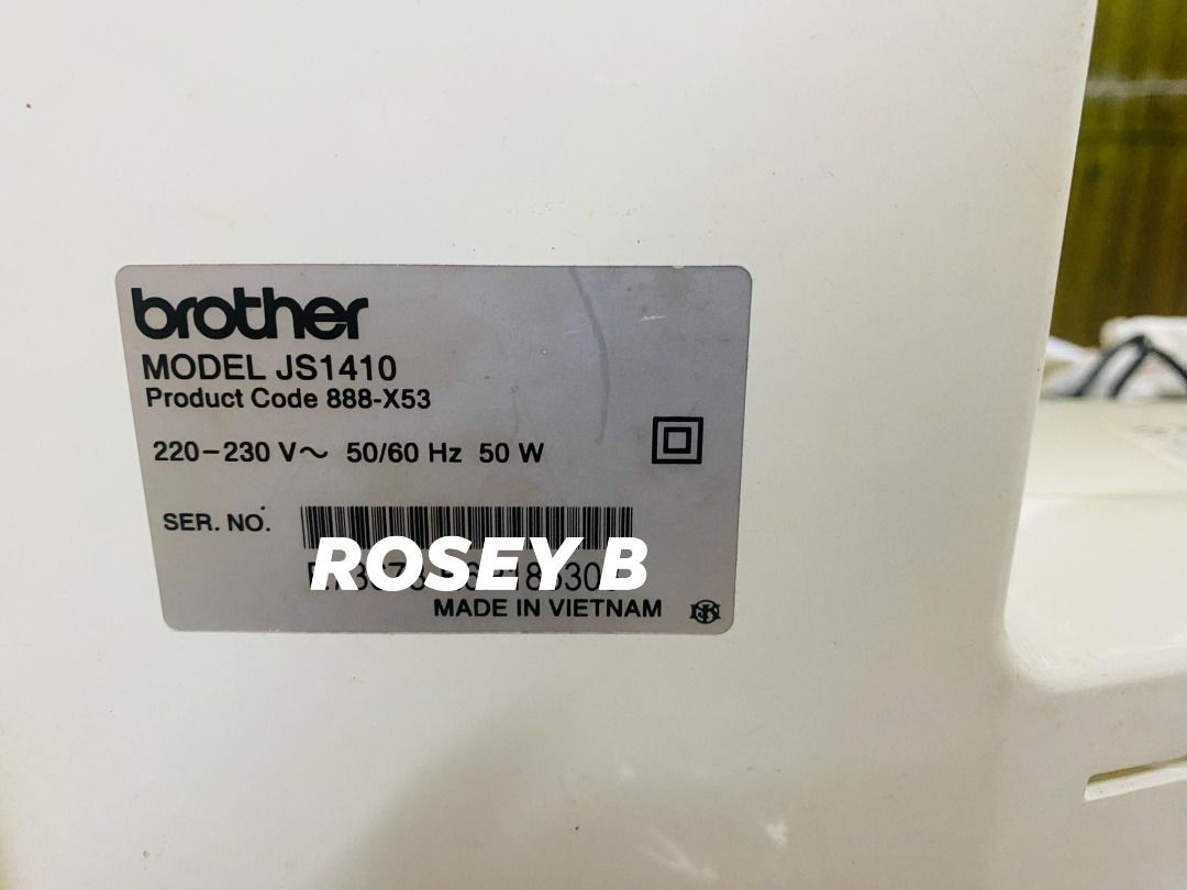 BROTHER PORTABLE FREEARM SEWING MACHINE JS1410, TV & Home Appliances, Other Home Appliances on