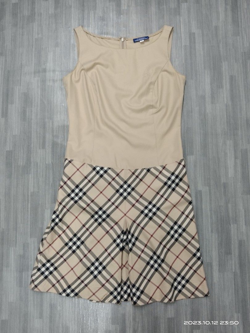 Burberry print dress fashion nova hotsell