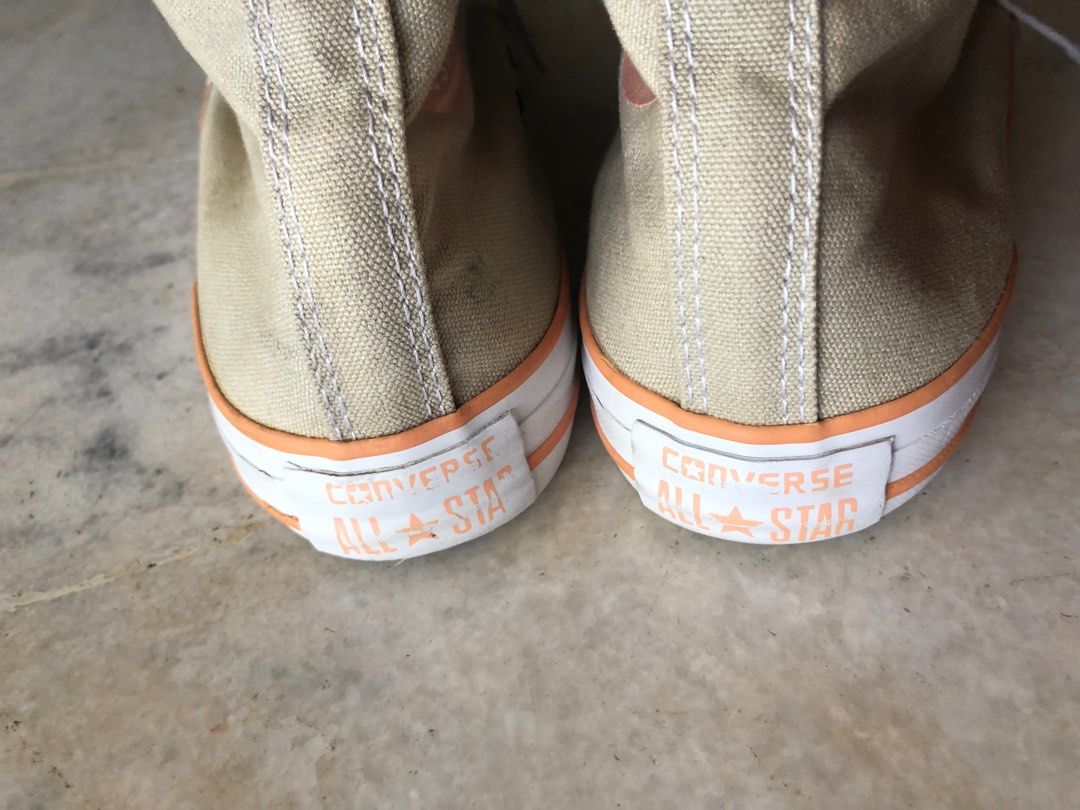 Converse Brown Orange High Cut Women Men