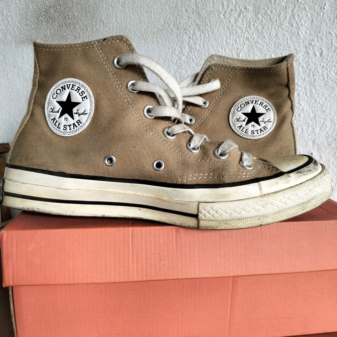 Khaki converse ladies best sale