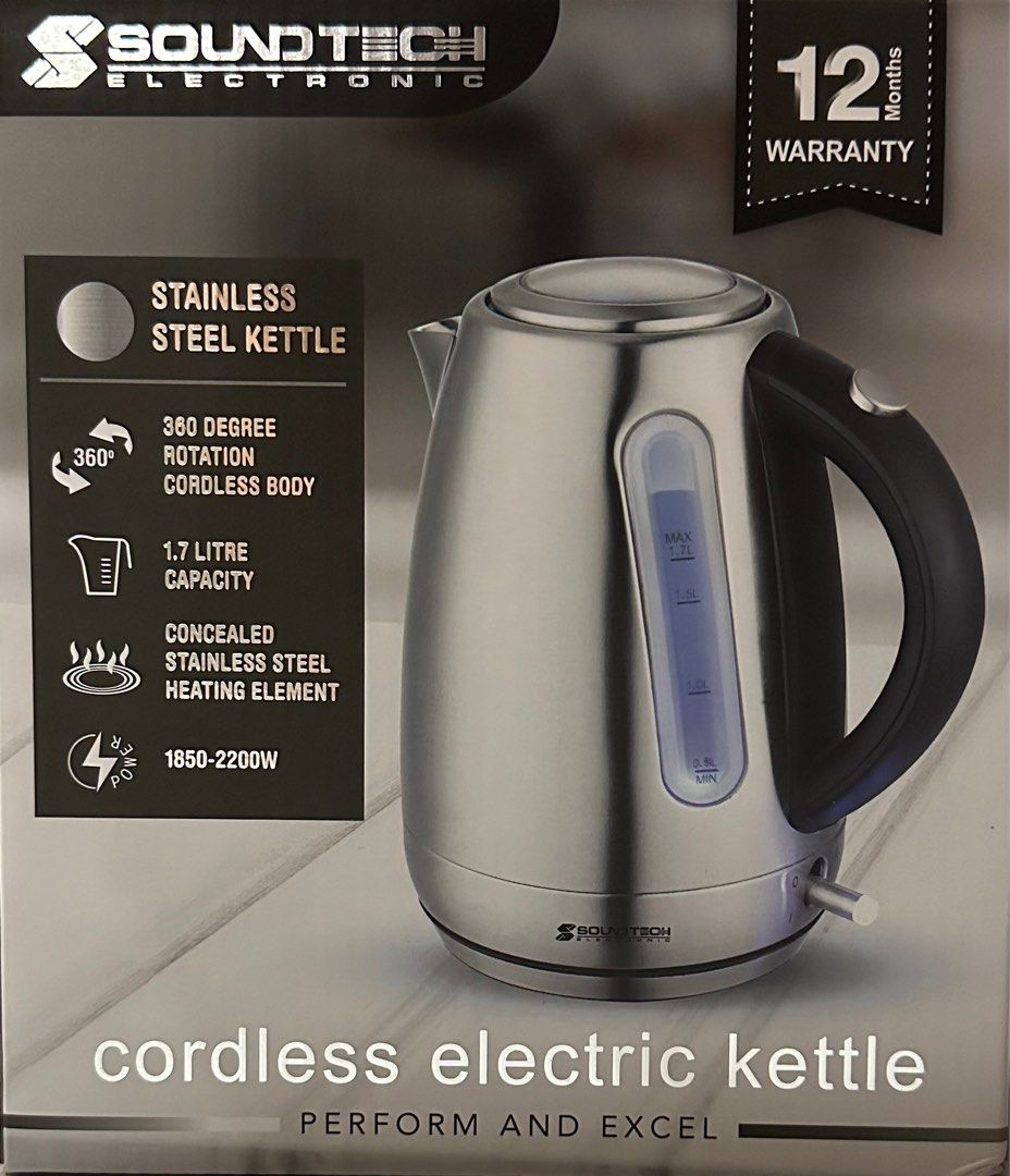 Electric sales kettle cordless