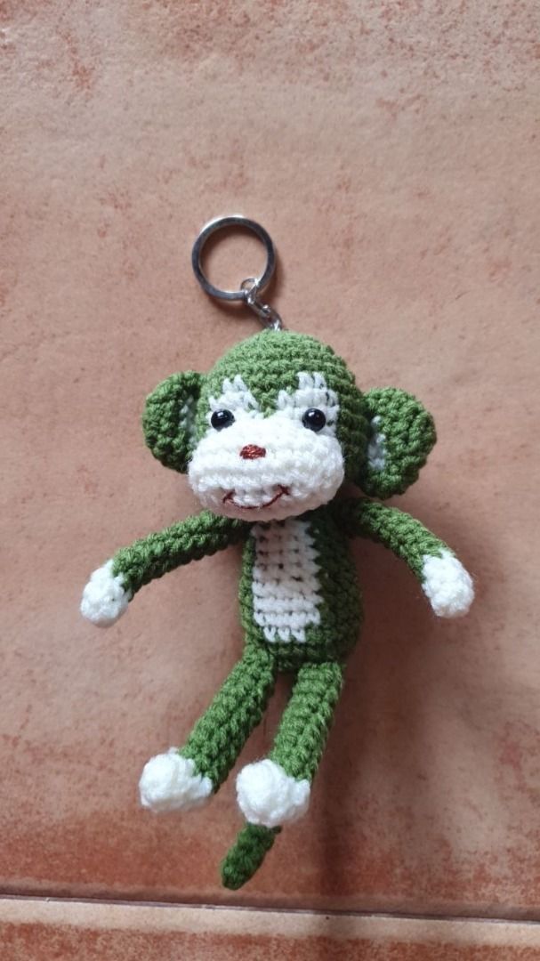 Cute discount monkey keychain