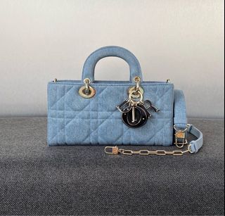 Chanel Coco Love Flap Bag Camellia Denim Blue SHW (Microchip)