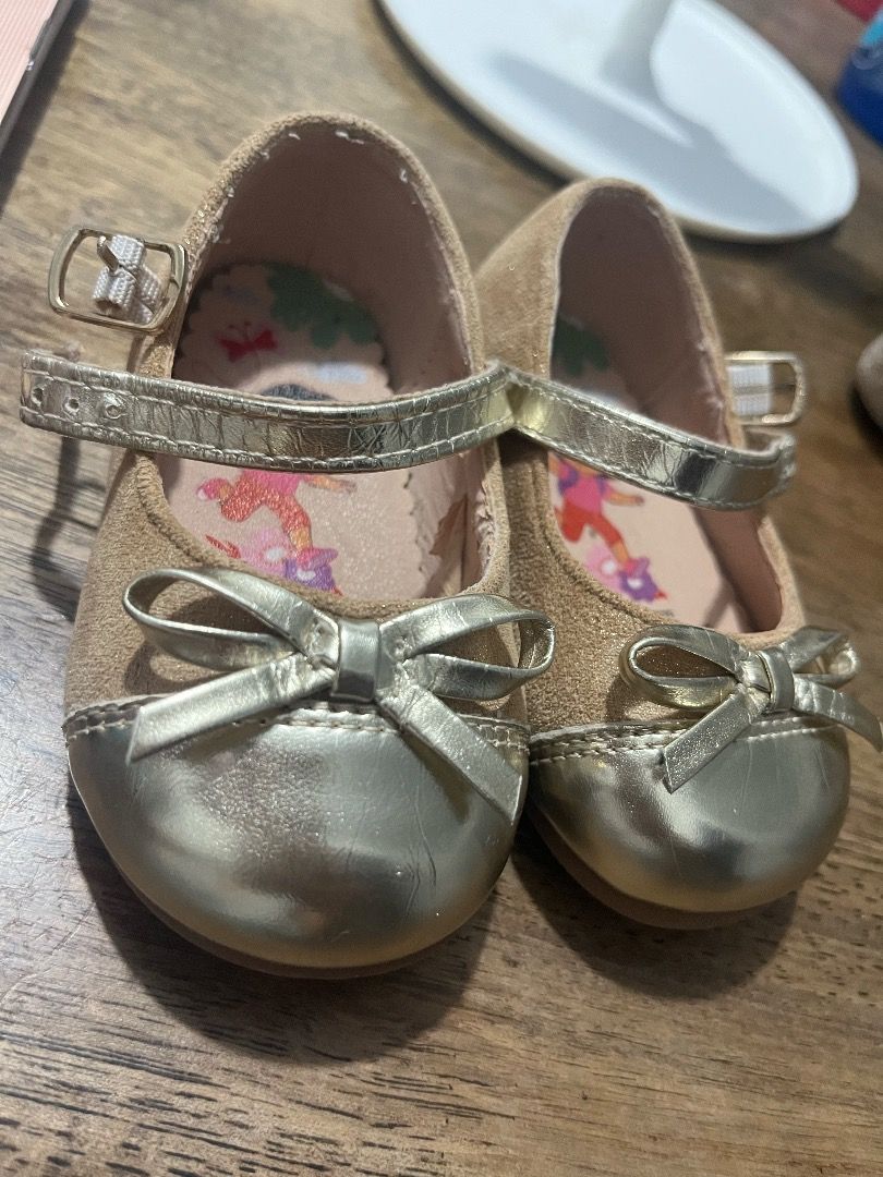 Dora Gold Doll Ballet Shoes, Babies & Kids, Babies & Kids Fashion on