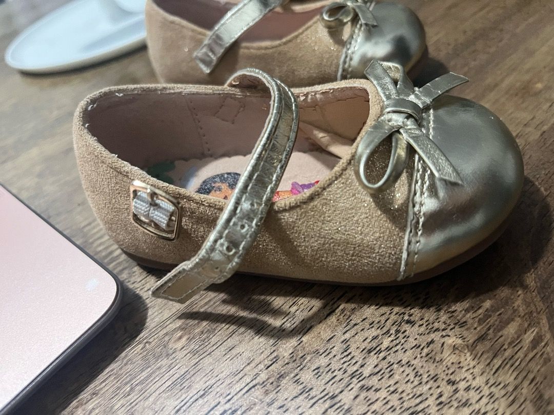 Dora Gold Doll Ballet Shoes, Babies & Kids, Babies & Kids Fashion on