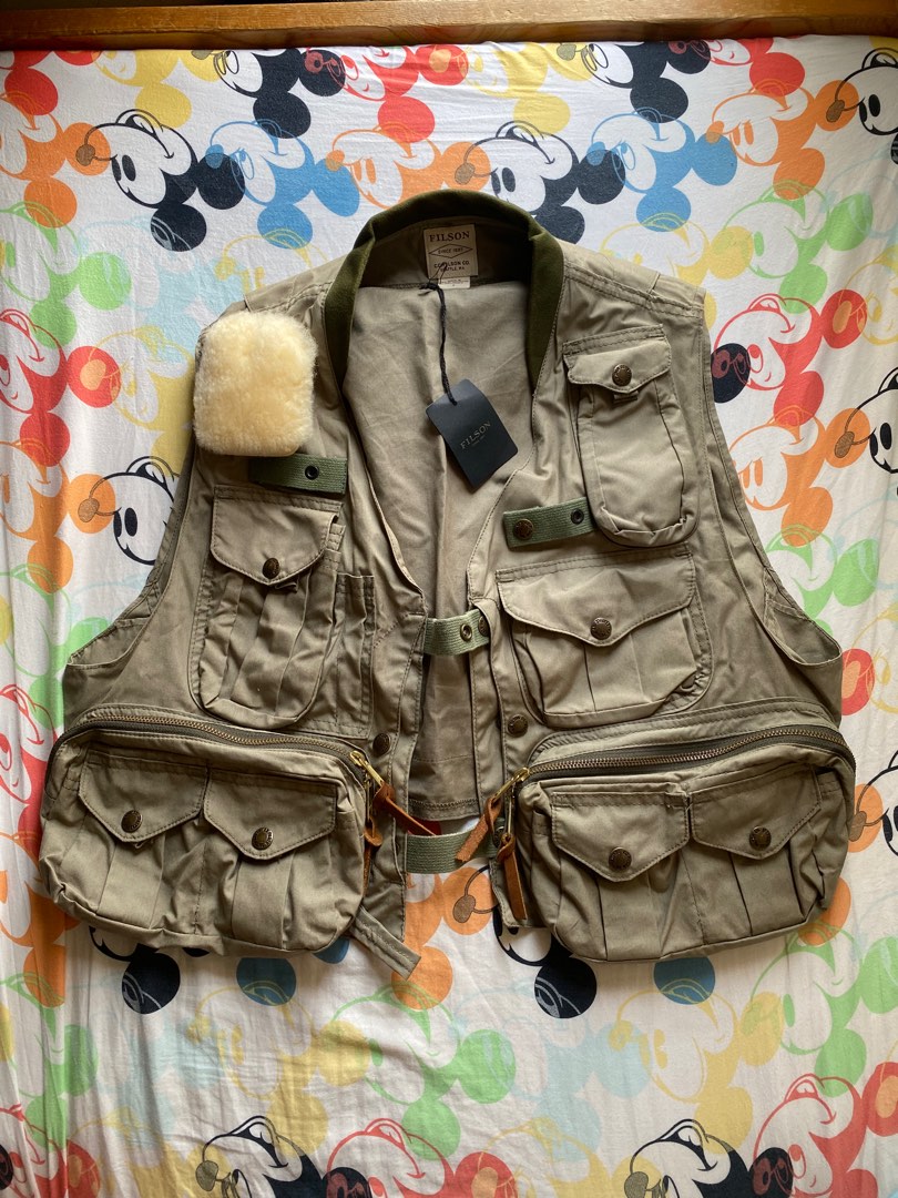 FILSON 絕版釣魚背心Fly Fishing Guide Vest  Made in USA, 男裝, 上身及套裝, 背心- Carousell