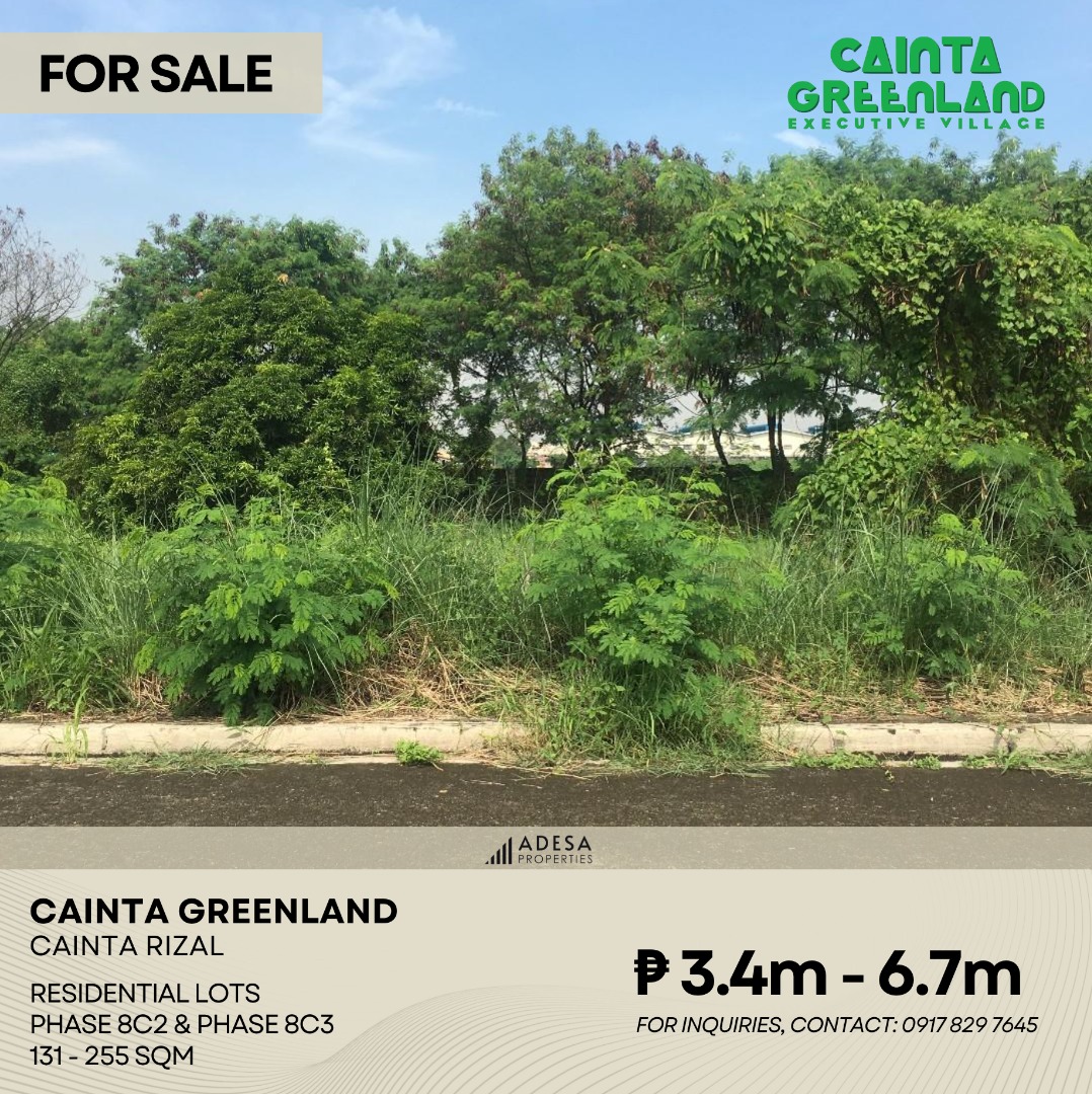 For Sale Cainta Greenland Residential Lots, Property, For Sale, Lot on
