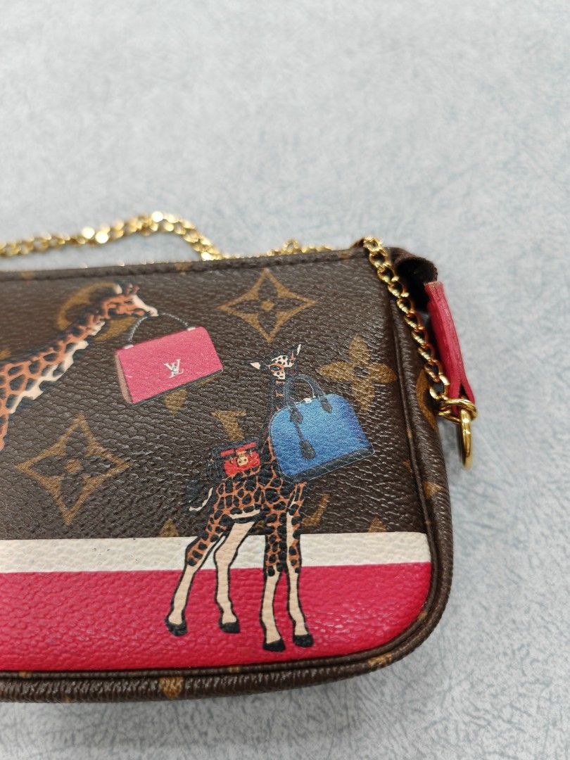 Louis Vuitton Monogram Giraffe Xmas Pochette Accessoires Louis Vuitton