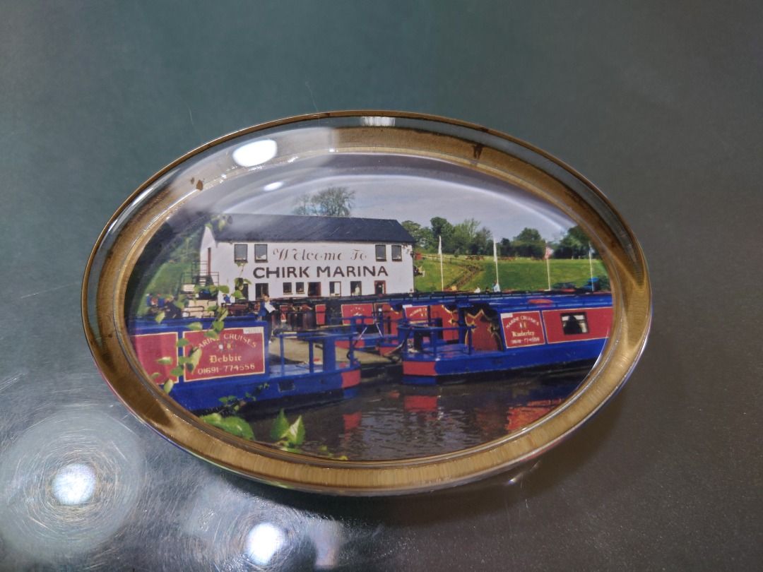 Glass Vintage Paperweight (Flat), Furniture & Home Living, Home Decor