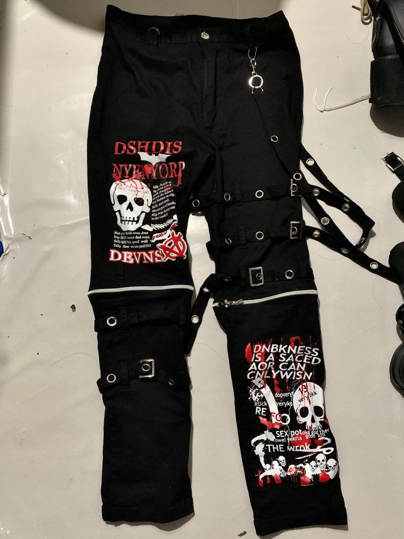 HOT TOPIC BRAND GOTH PUNK GOTHIC ALT GRUNGE EMO TRIPP NYC STYLE PANTS JEANS,  Women's Fashion, Bottoms, Jeans on Carousell