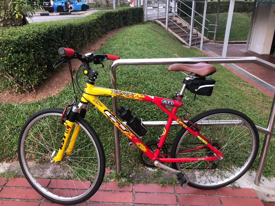 Vintage GT Tempest Mountain Bike with Road Tyres Sports Equipment Bicycles Parts Bicycles on Carousell