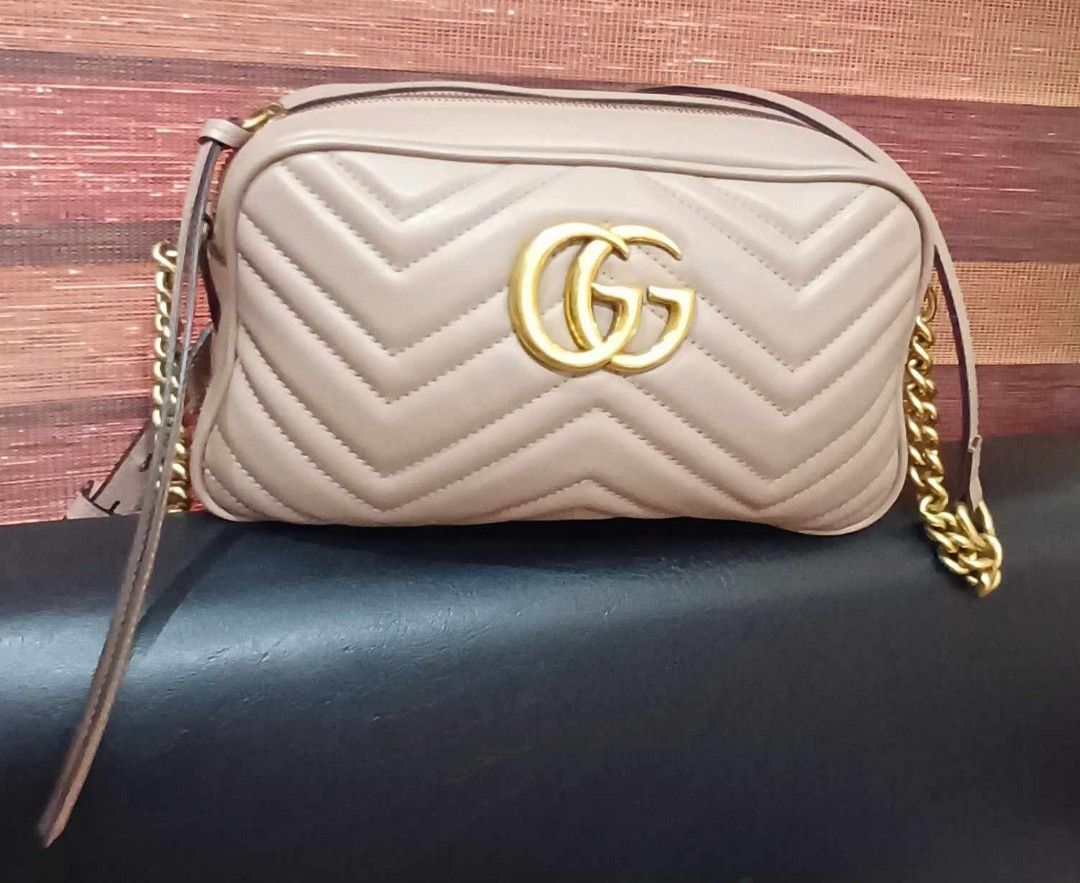 Gucci GG Marmont Matelasse Mini Dusty Pink