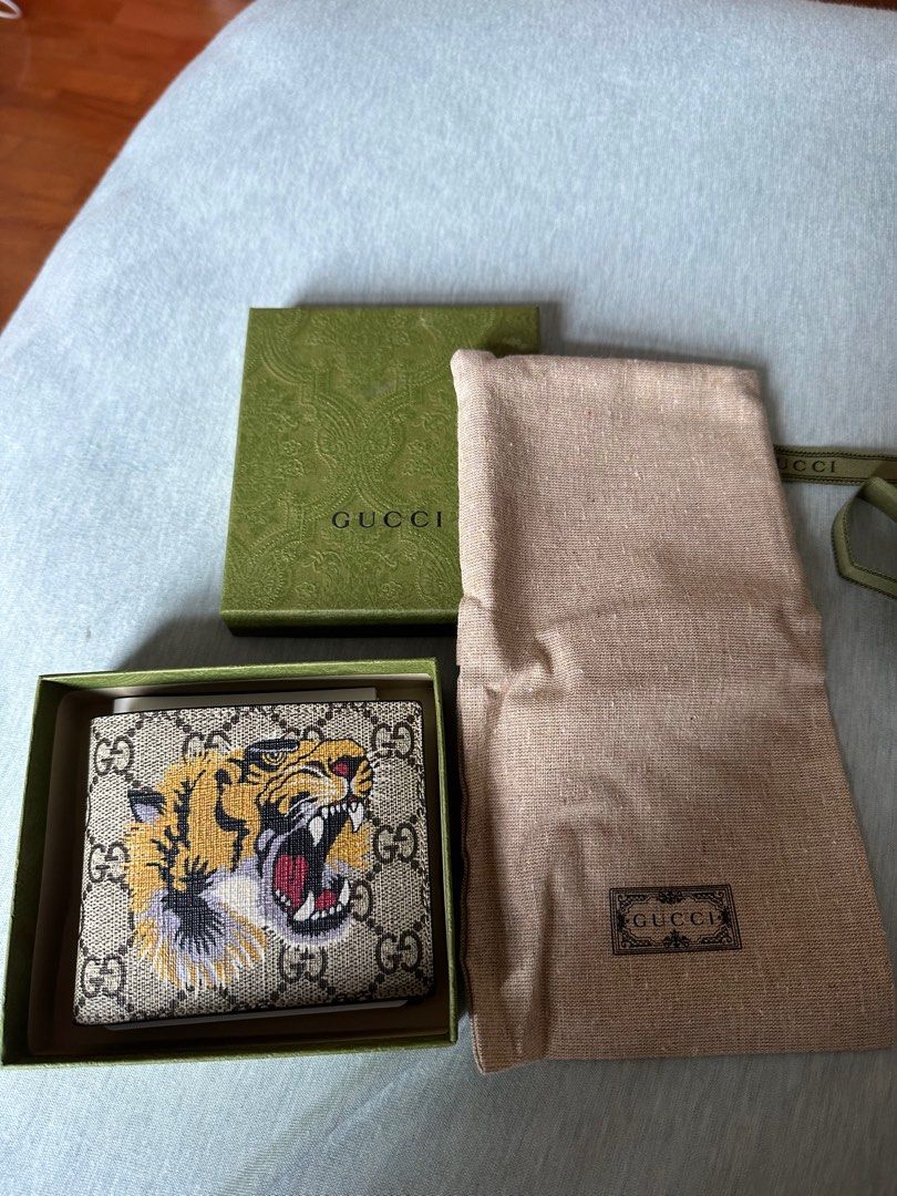 Gucci Men's Tiger Print Wallet