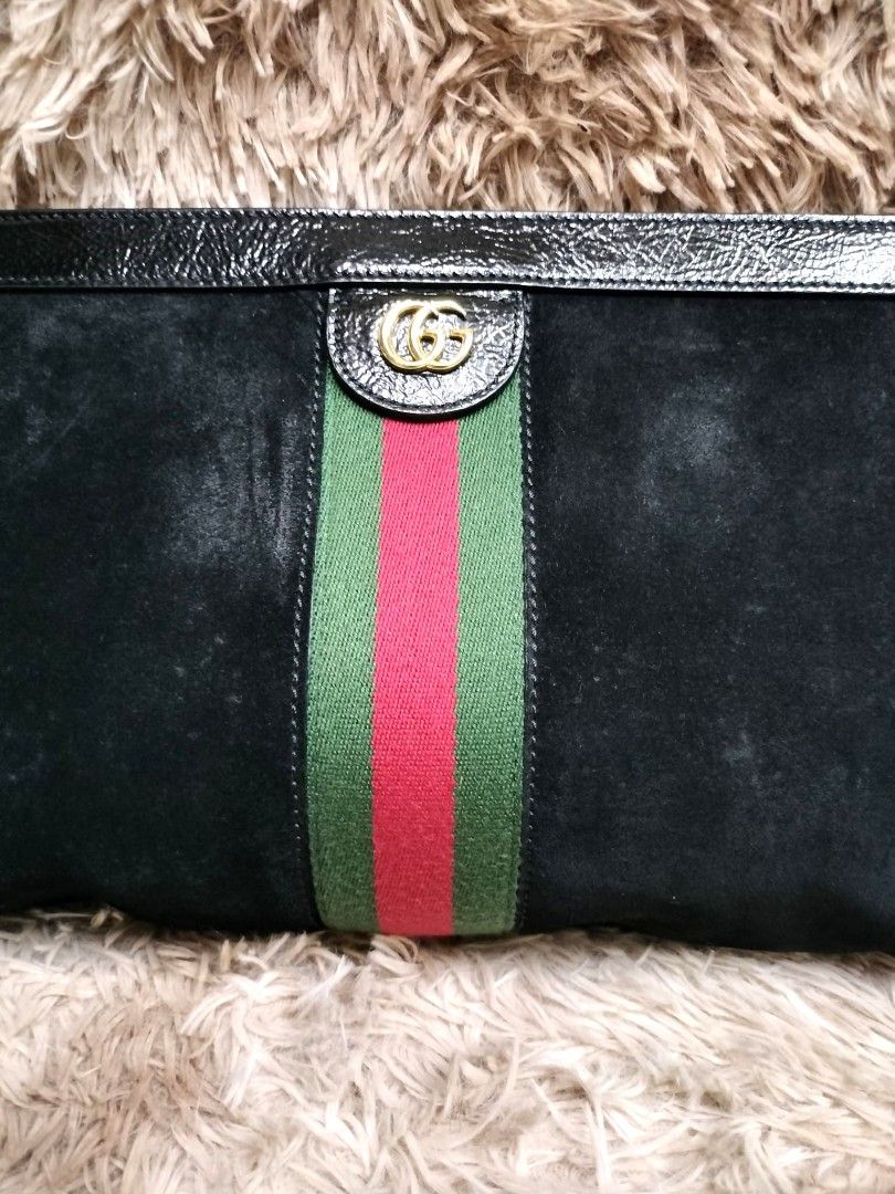 Gucci ophidia suede clutch new arrivals