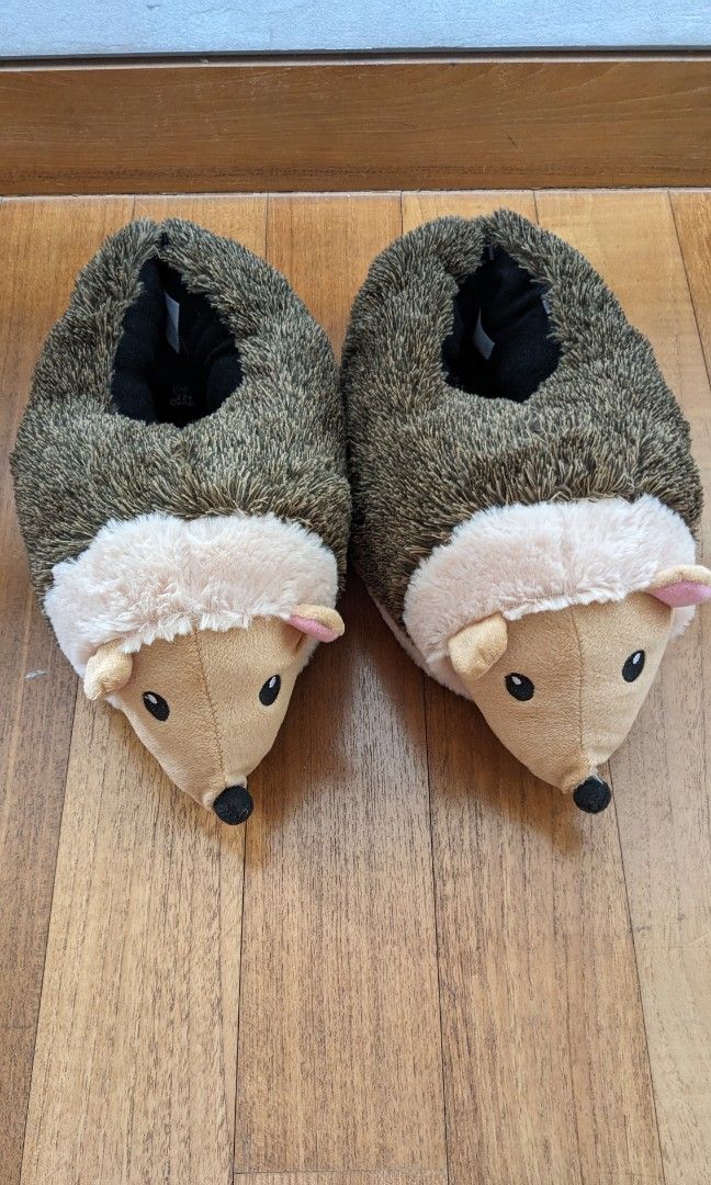 Ladies hedgehog slippers deals