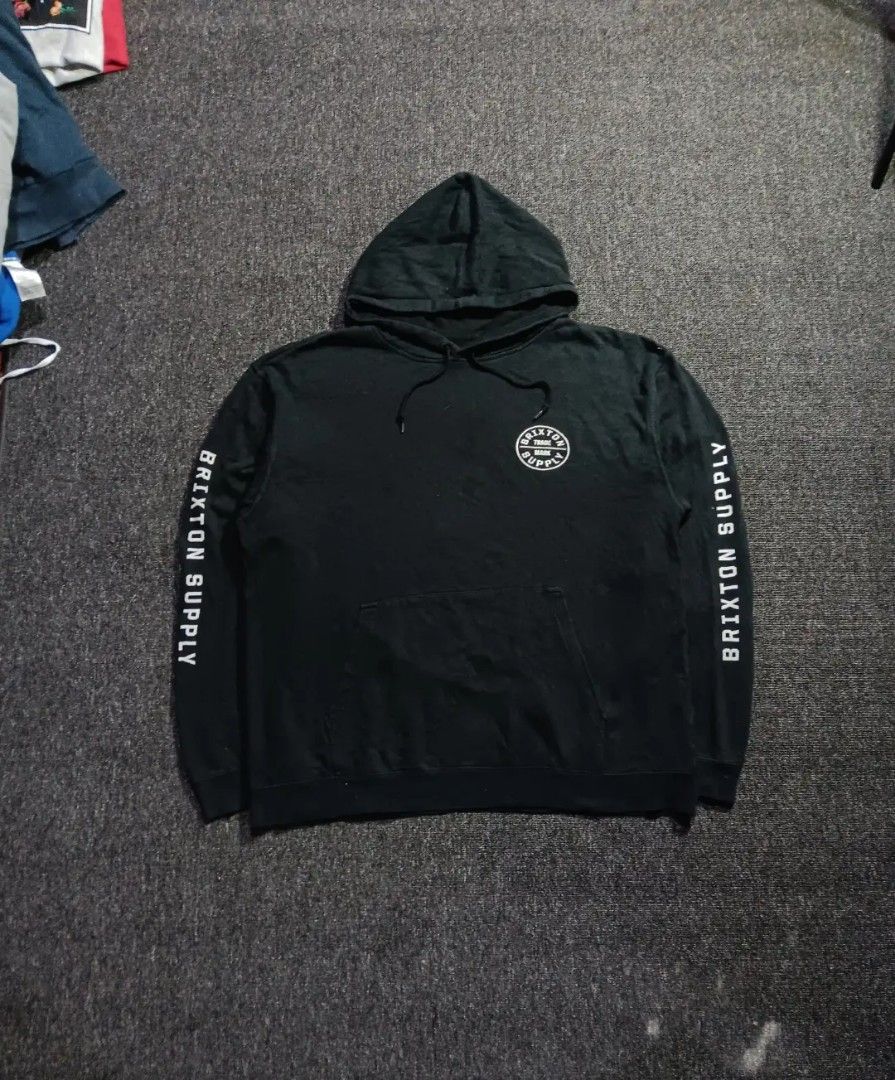 Hoodie Brixton Supply Fesyen Pria Pakaian Baju Luaran di Carousell