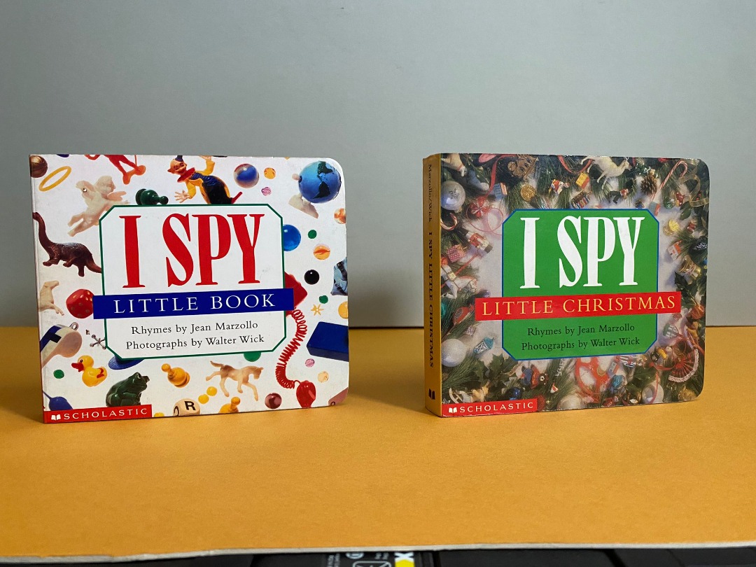 I SPY books by Scholastic ( A bundle of 2 board books). Great for