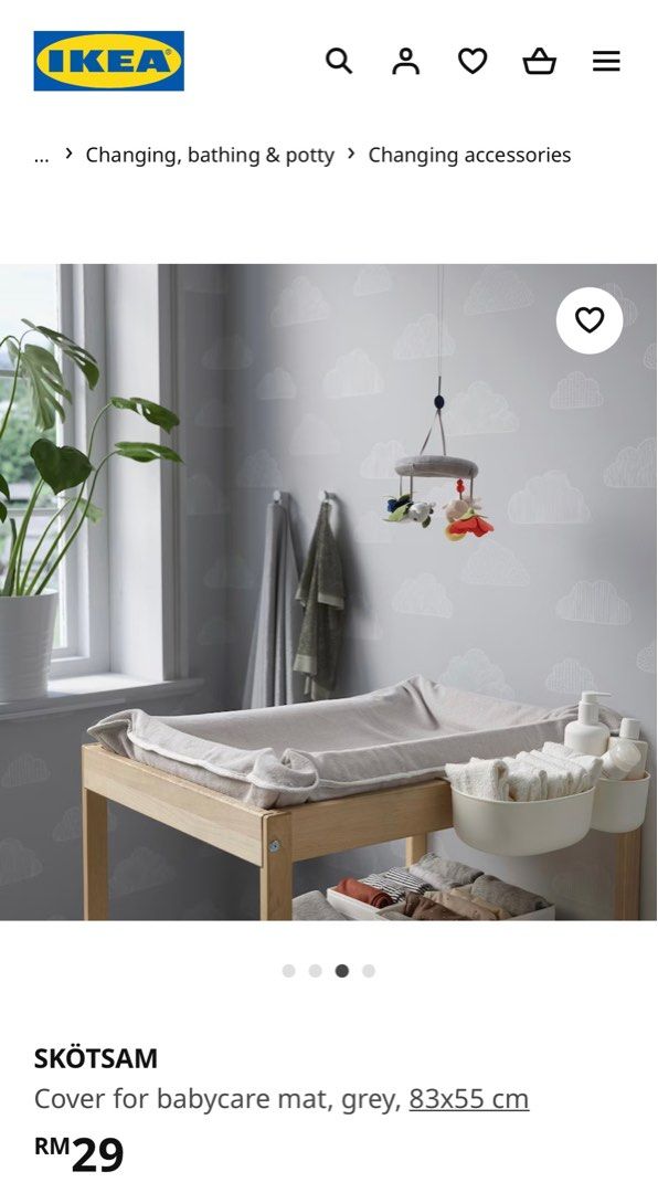 Ikea Baby Diaper Changing Table, Babies & Kids, Baby Nursery & Kids