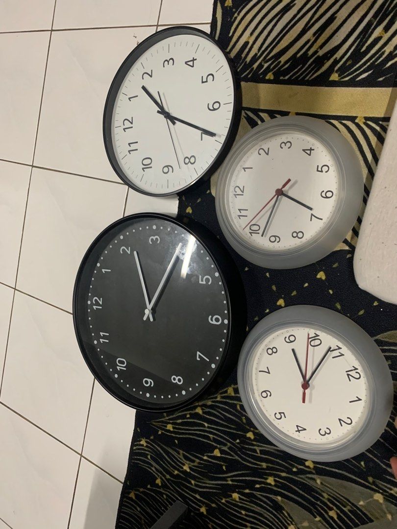 ikea clock and diy, Furniture & Home Living, Home Decor, Clocks on