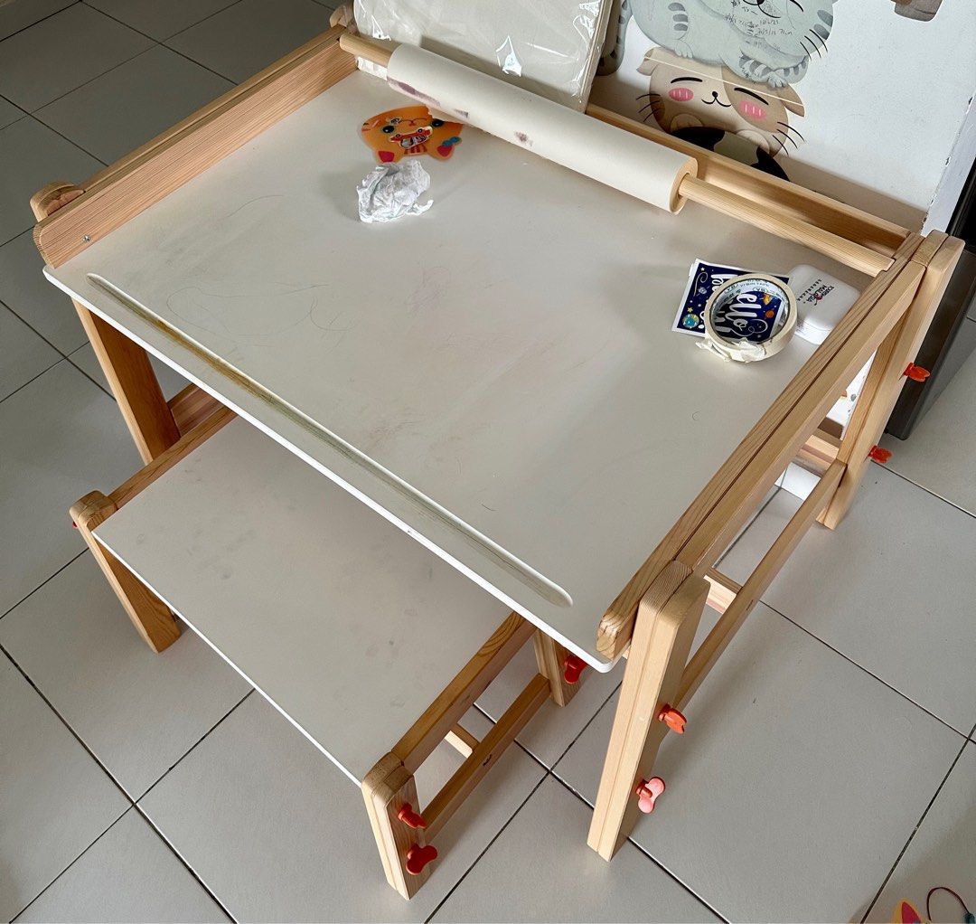 IKEA Flisat table & chair, Furniture & Home Living, Furniture, Tables & Sets on Carousell