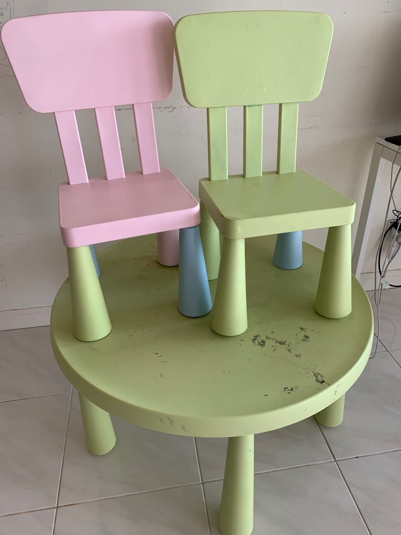 Ikea kids table and 2 chairs Babies Kids Baby Nursery Kids