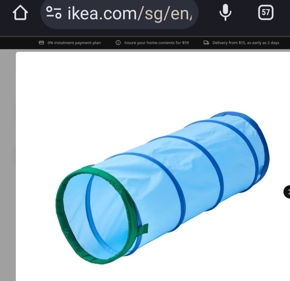 IKEA Play Tunnel for babies and toddlers. A Fun activity anytime