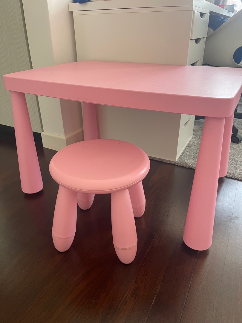 Ikea table + chair, Babies & Kids, Baby Nursery & Kids Furniture, Kids