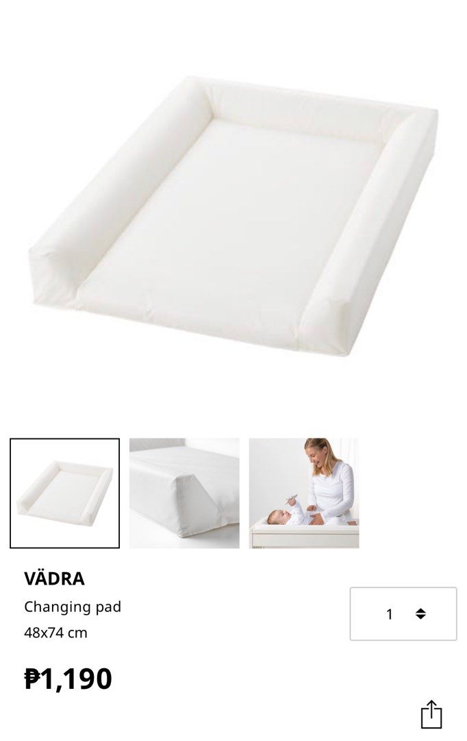 Ikea Vadra Changing Pad / Mat, Babies & Kids, Bathing & Changing