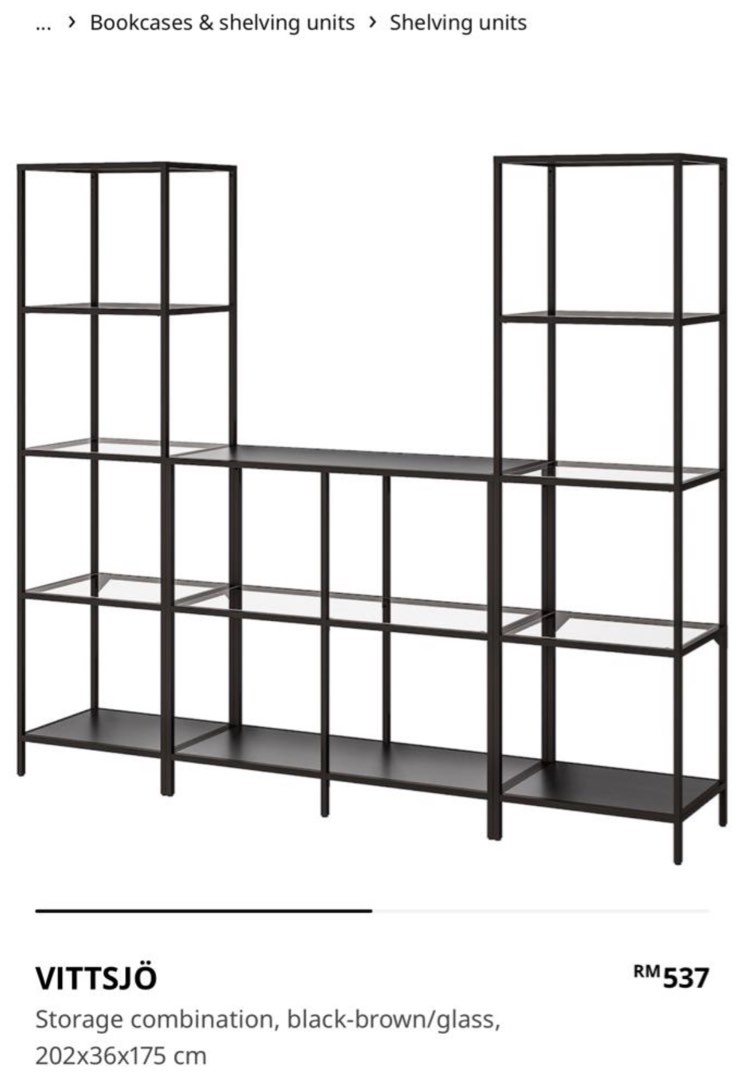 IKEA VITTSJO, Furniture & Home Living, Furniture, Shelves,
