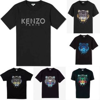 Shop the Men's Black Kenzo Classic CNY Red Tiger T-Shirt — LOVE
