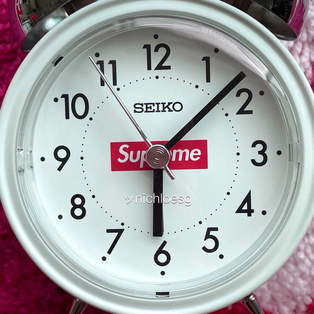 INSTOCK SUPREME X SEIKO ALARM CLOCK, Furniture & Home Living, Home