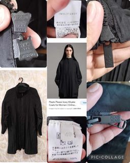 Issey miyake black coats