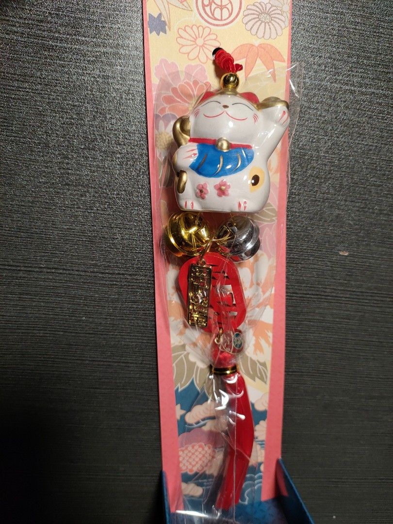 Japanese Style Ceramic Fortune Cat Car Hanging Pendant Decoration, Hobbies  & Toys, Stationery & Craft, Other Stationery & Craft on Carousell