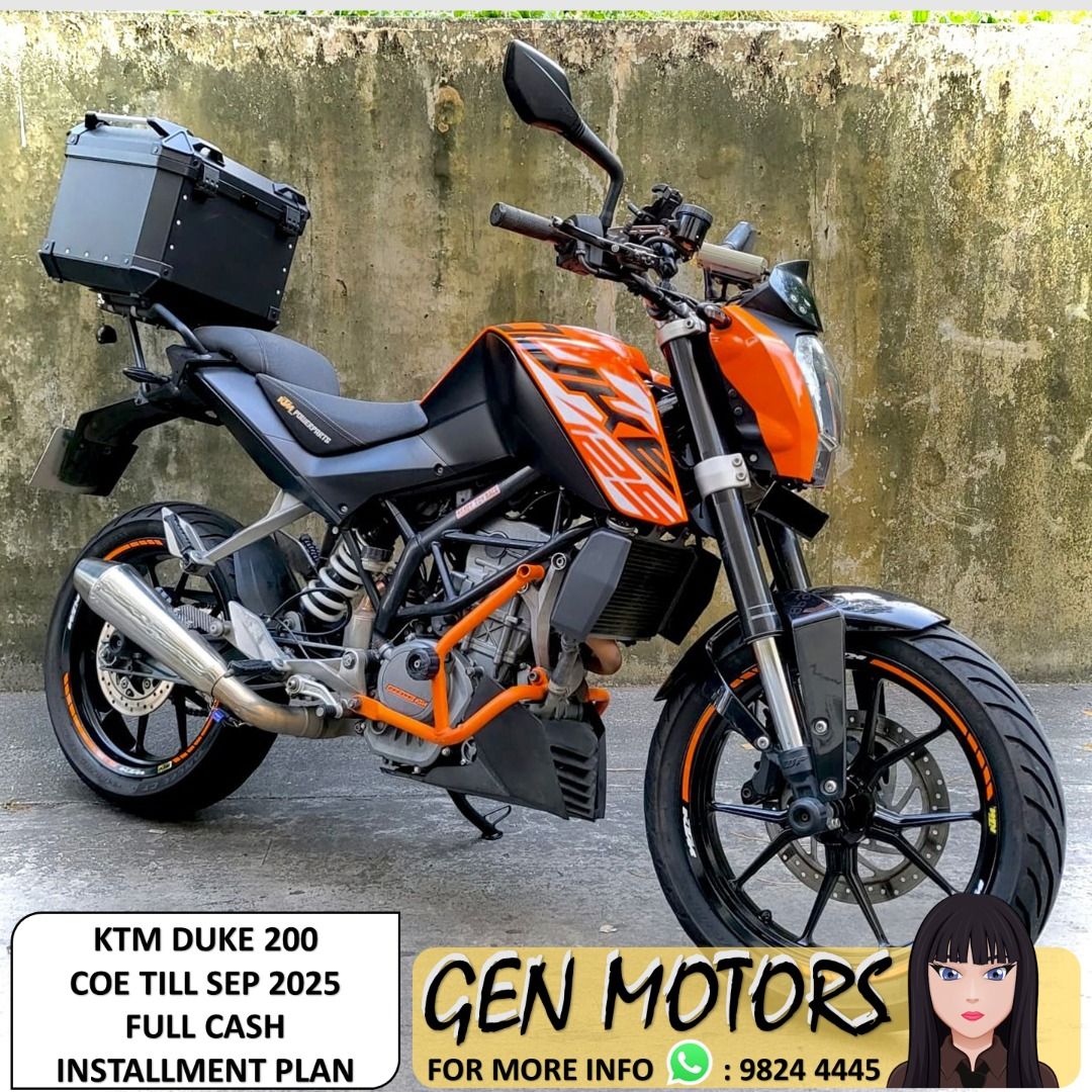 KTM Duke 200 (Sep 2025), Motorcycles, Motorcycles for Sale, Class 2B on