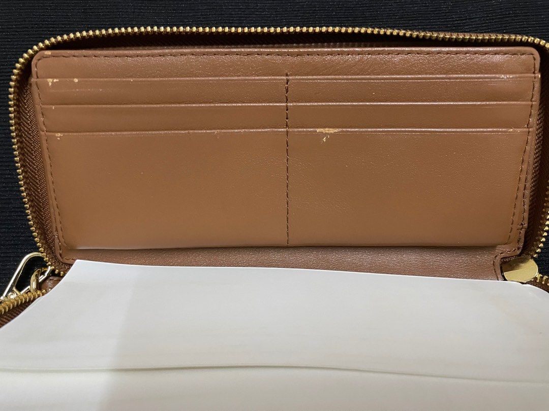 Lexington large pebbled hotsell leather continental wristlet