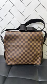 Auth Louis Vuitton Damier Brooklyn MM Shoulder Cross Body Bag N51211 LV  1039E