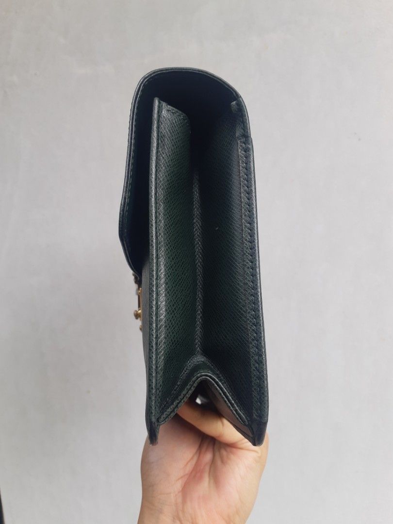 Louis Vuitton Taiga Clutch Bag in Green, Luxury, Bags & Wallets on Carousell