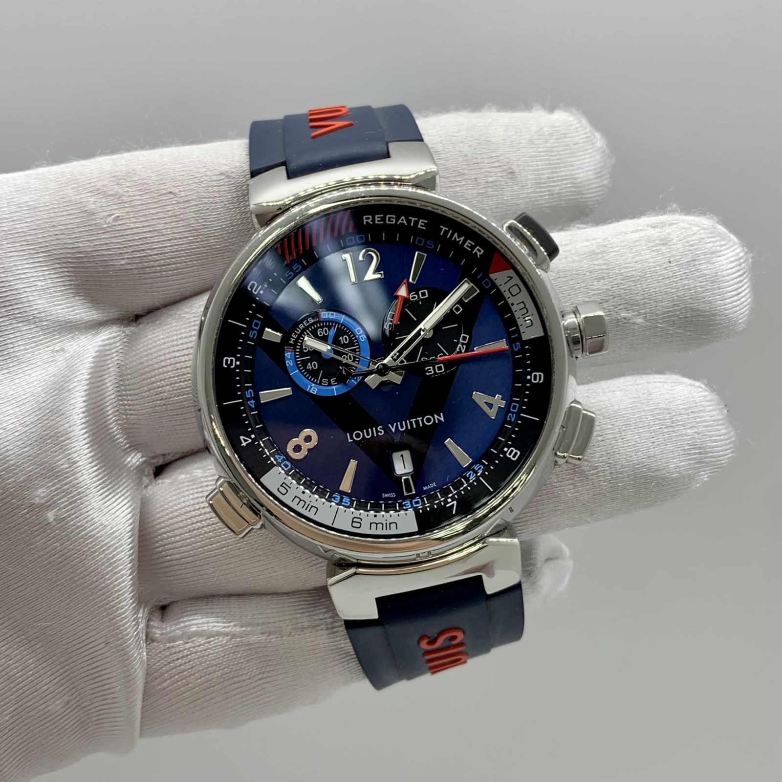 Louis Vuitton Tambour Regatta Navy Watch Q102D