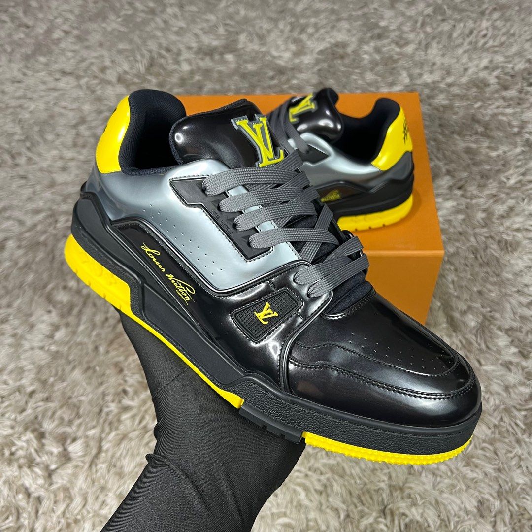 Louis Vuitton Trainer Black Yellow