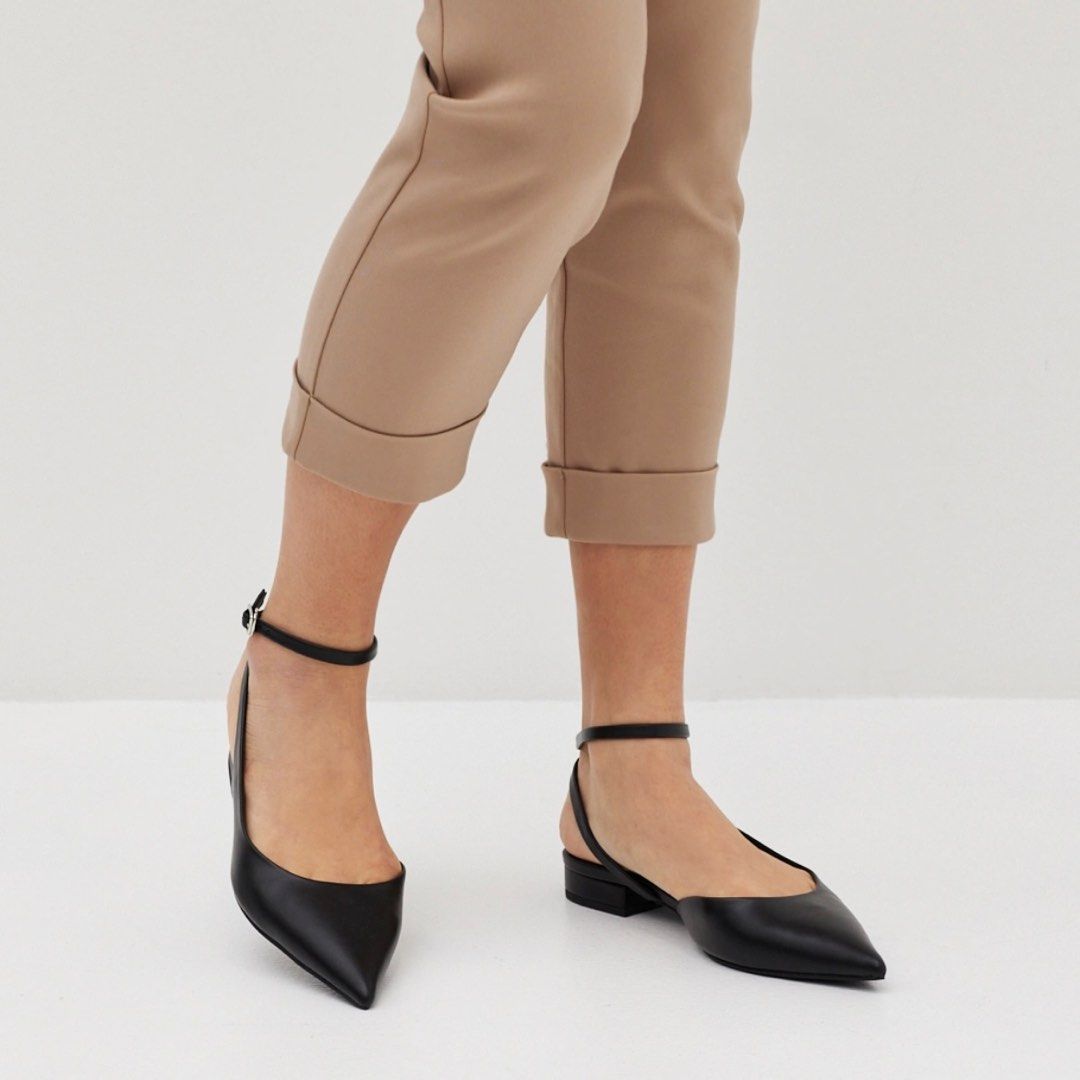 Ankle strap mules top