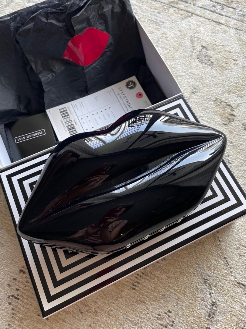 Lulu guinness deals silver lips clutch