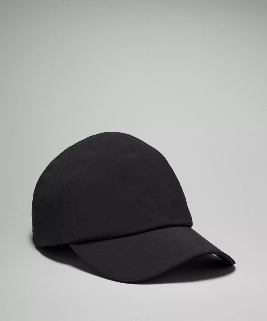 Lululemon Hat Fast and Free Running Black Cap, Men's Fashion