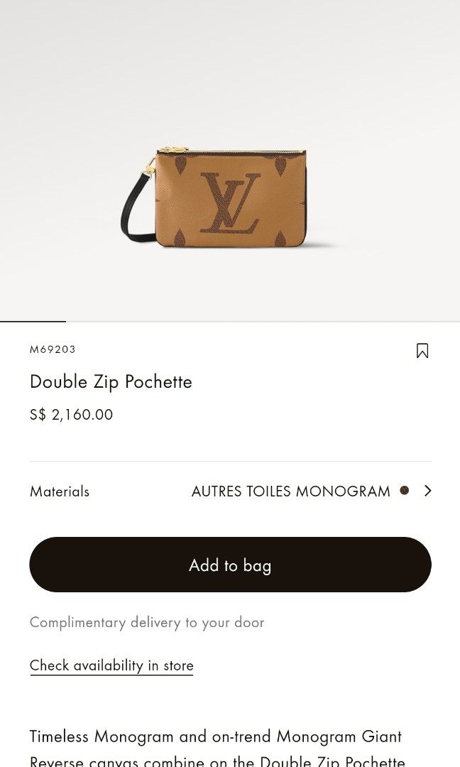 Double Zip Pochette Autres Toiles Monogram - Women - Small Leather Goods