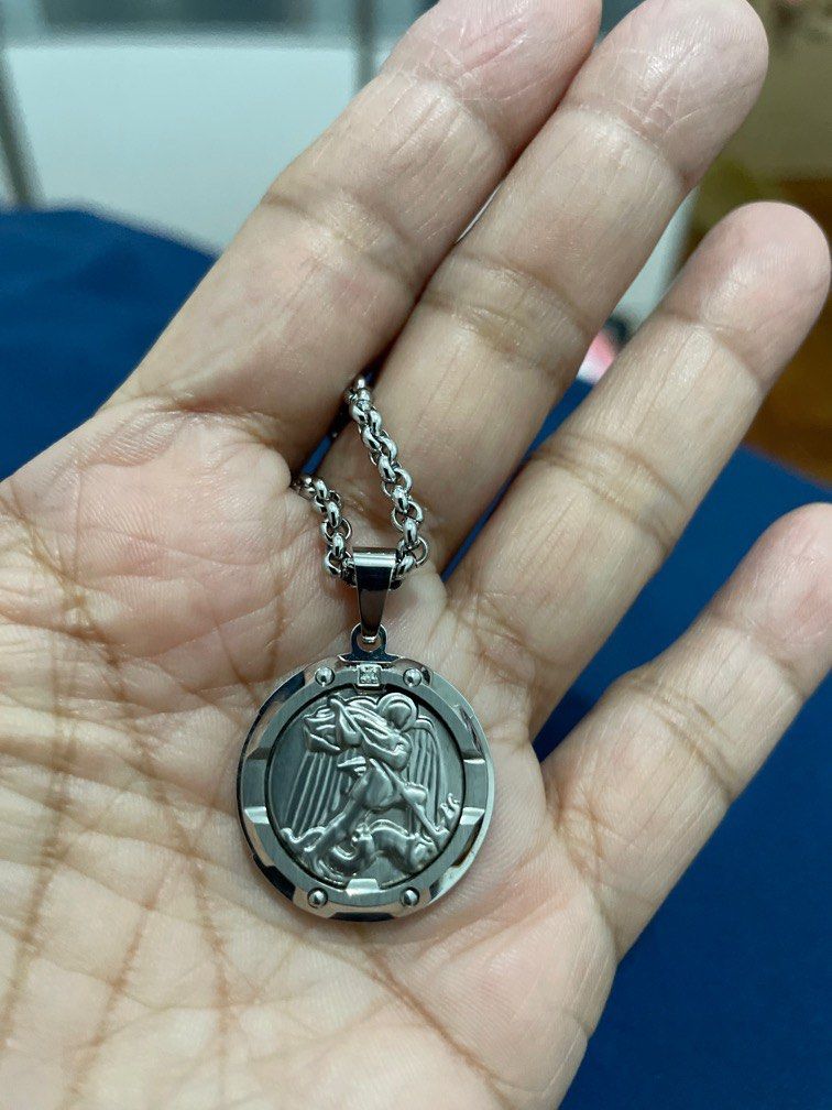 MACY S Men s St. Michael Diamond Pendant 24