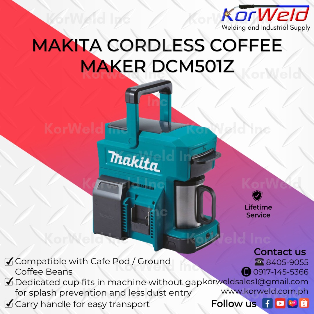 MAKITA CORDLESS COFFEE MAKER DCM501Z, Furniture & Home Living