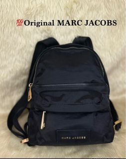 Marc Jacobs Varsity Pack Small Leather Backpack in Black