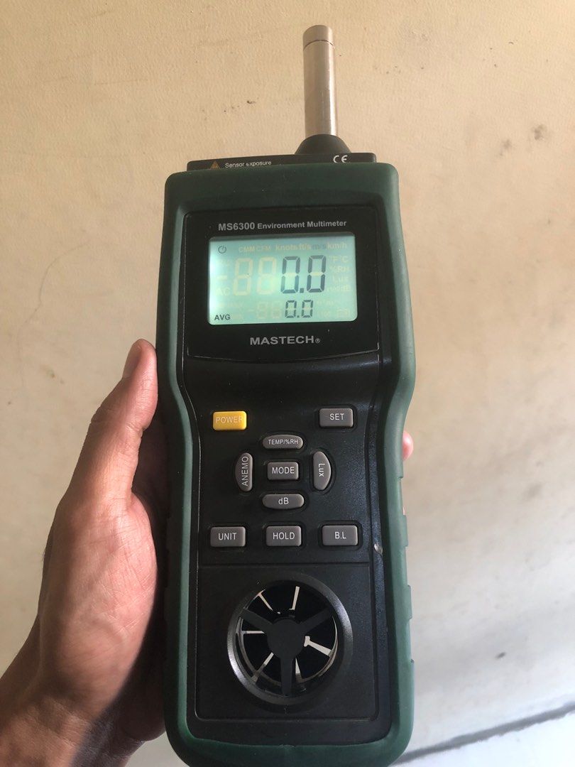 Mastech ms6300 environment multimeter tester alat ukur suhu ruangan