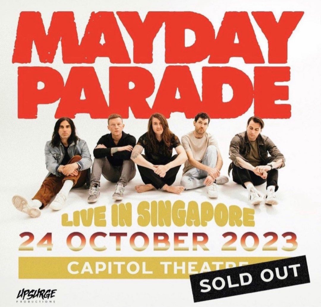 Mayday Parade Tickets, Tickets & Vouchers, Event Tickets on Carousell
