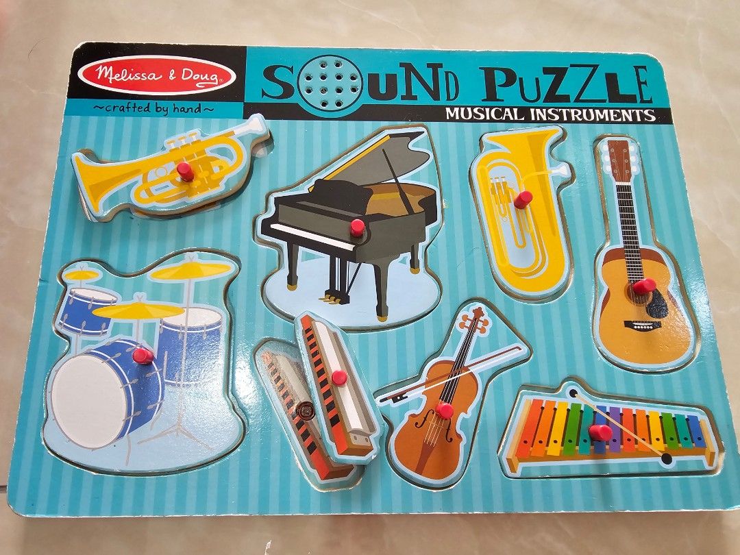 Melissa Doug Musical Instrument Sound Puzzle Hobbies Toys