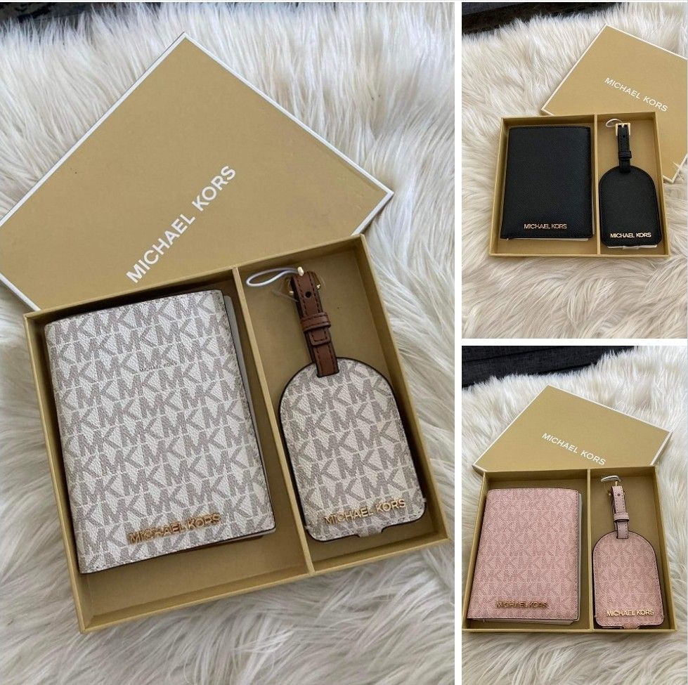 Michael Kors passport holder and luggage tag